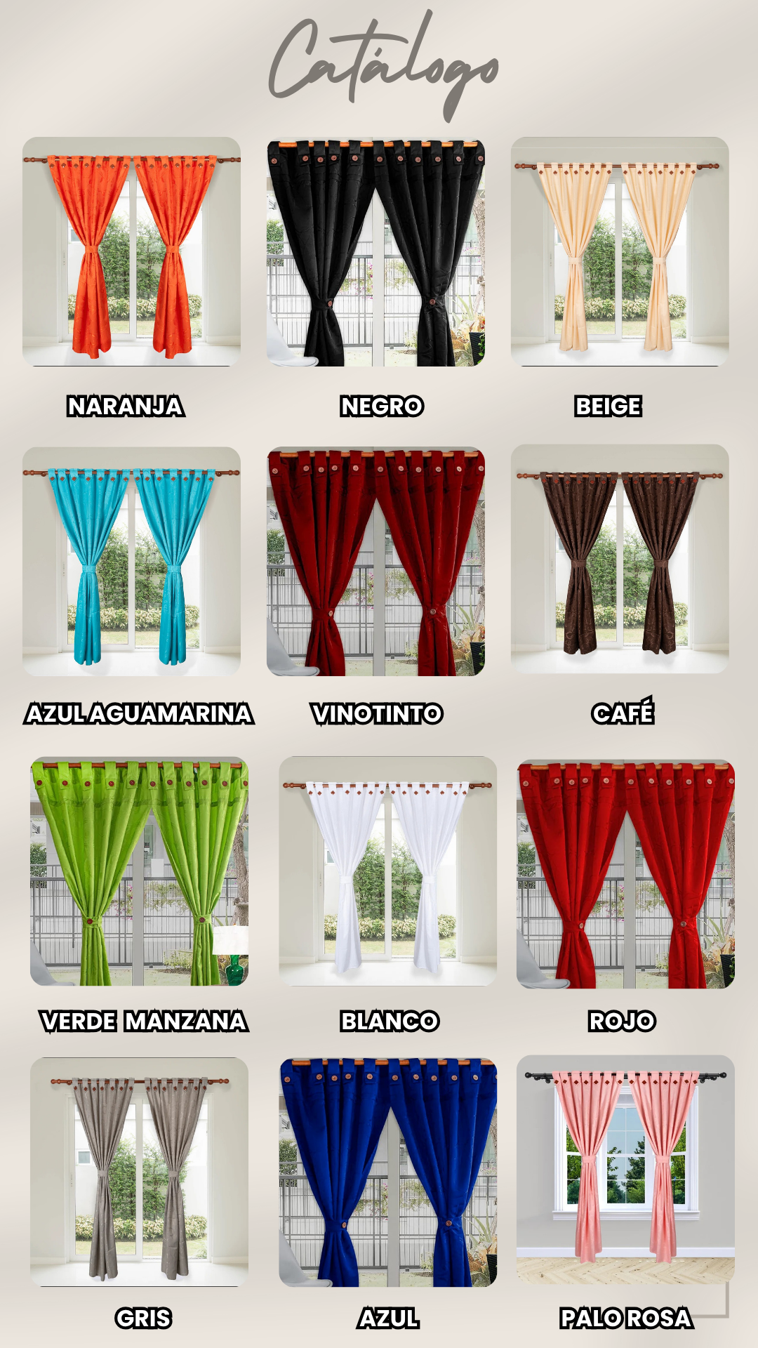 CORTINAS MODERNAS DE LUJO