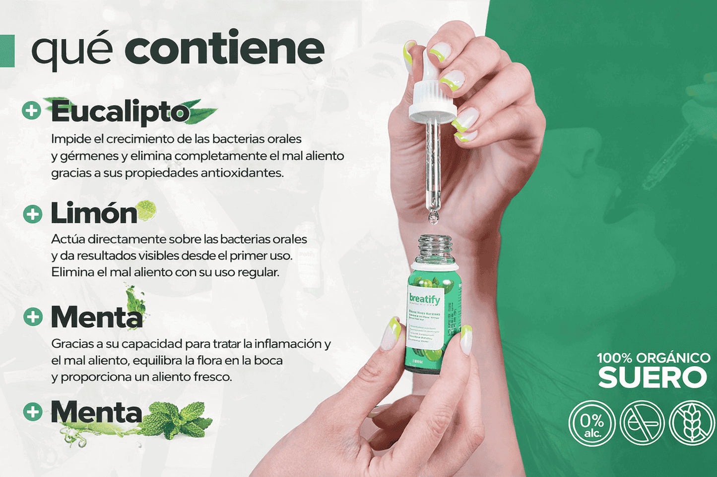 Breafity 🌿Elimina el mal aliento desde la raíz en segundos y recupera tu confianza al hablar 🌬️