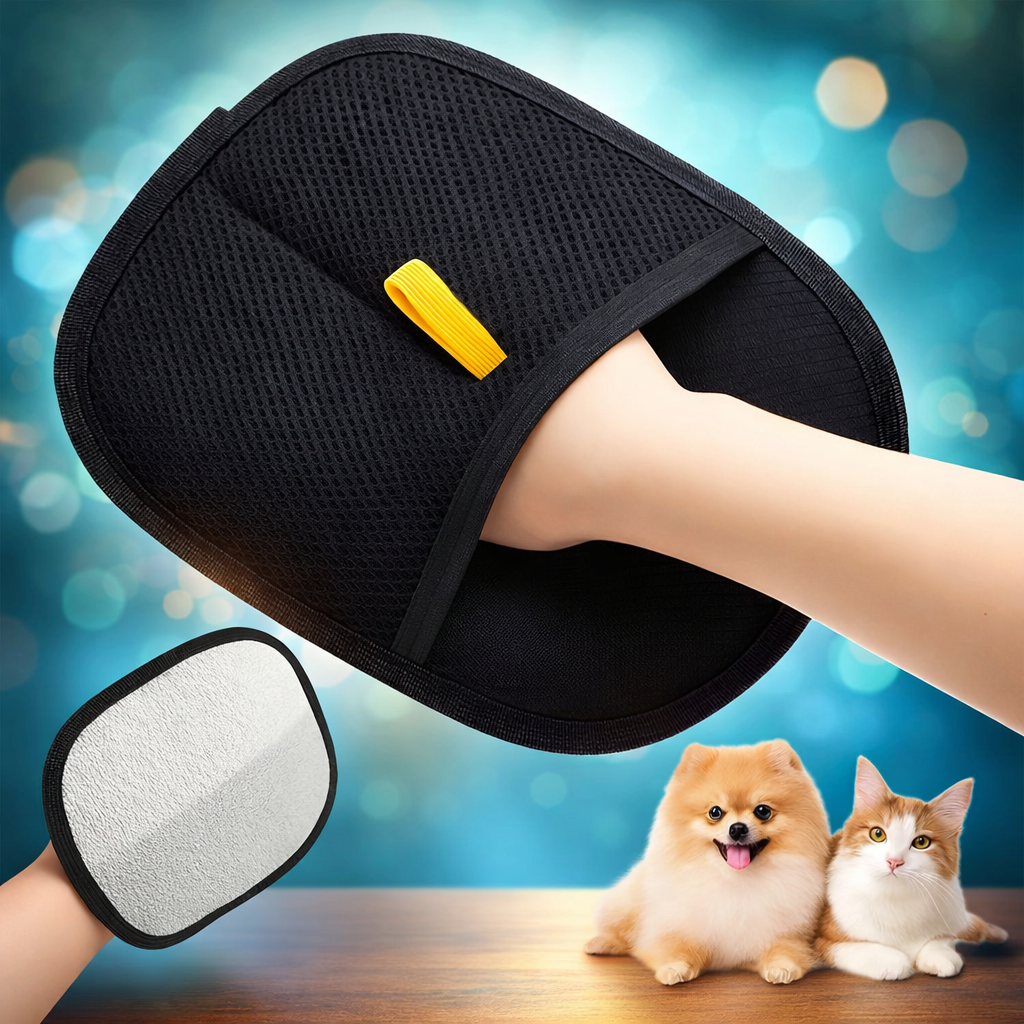 Guante ElectroClean™ 🧤✨ Despídete del pelo en muebles, ropa y carro al instante