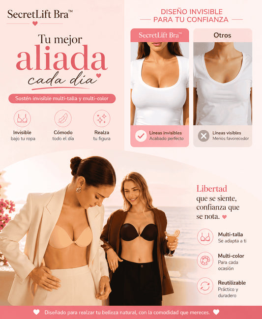 💖 SecretLift Bra™ Realce Natural, Invisible y Súper Cómodo ✨