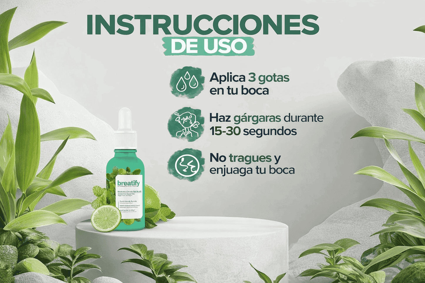 Breafity 🌿Elimina el mal aliento desde la raíz en segundos y recupera tu confianza al hablar 🌬️
