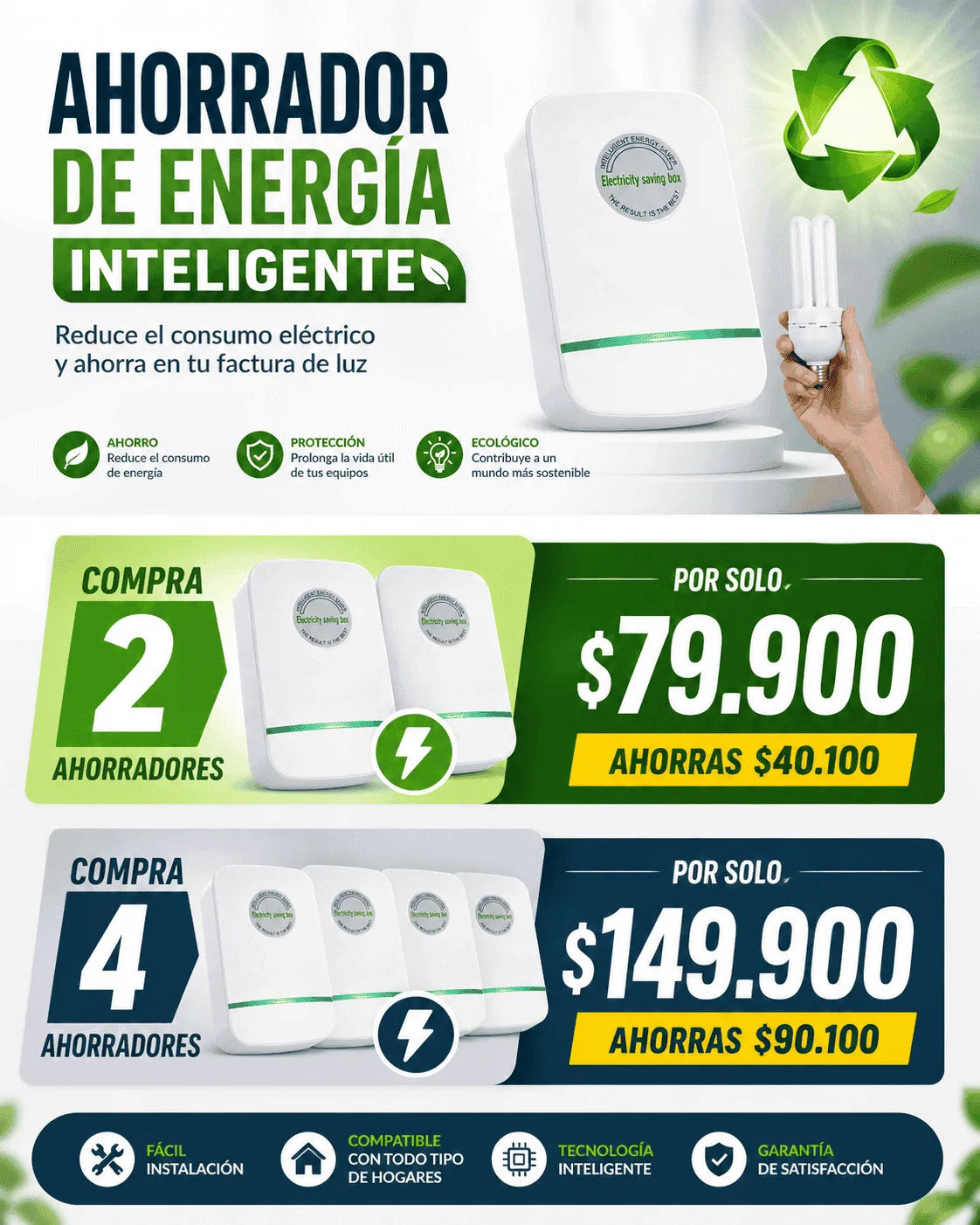 ⚡ Ahorrador de Energía Inteligente 🔥 Empieza a pagar menos luz desde hoy — sin instalaciones complicadas