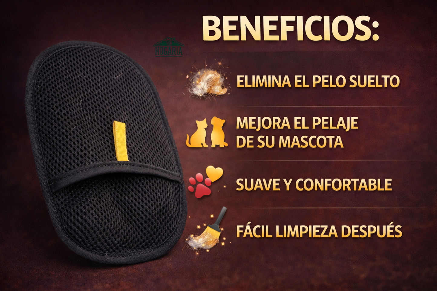 Guante ElectroClean™ 🧤✨ Despídete del pelo en muebles, ropa y carro al instante