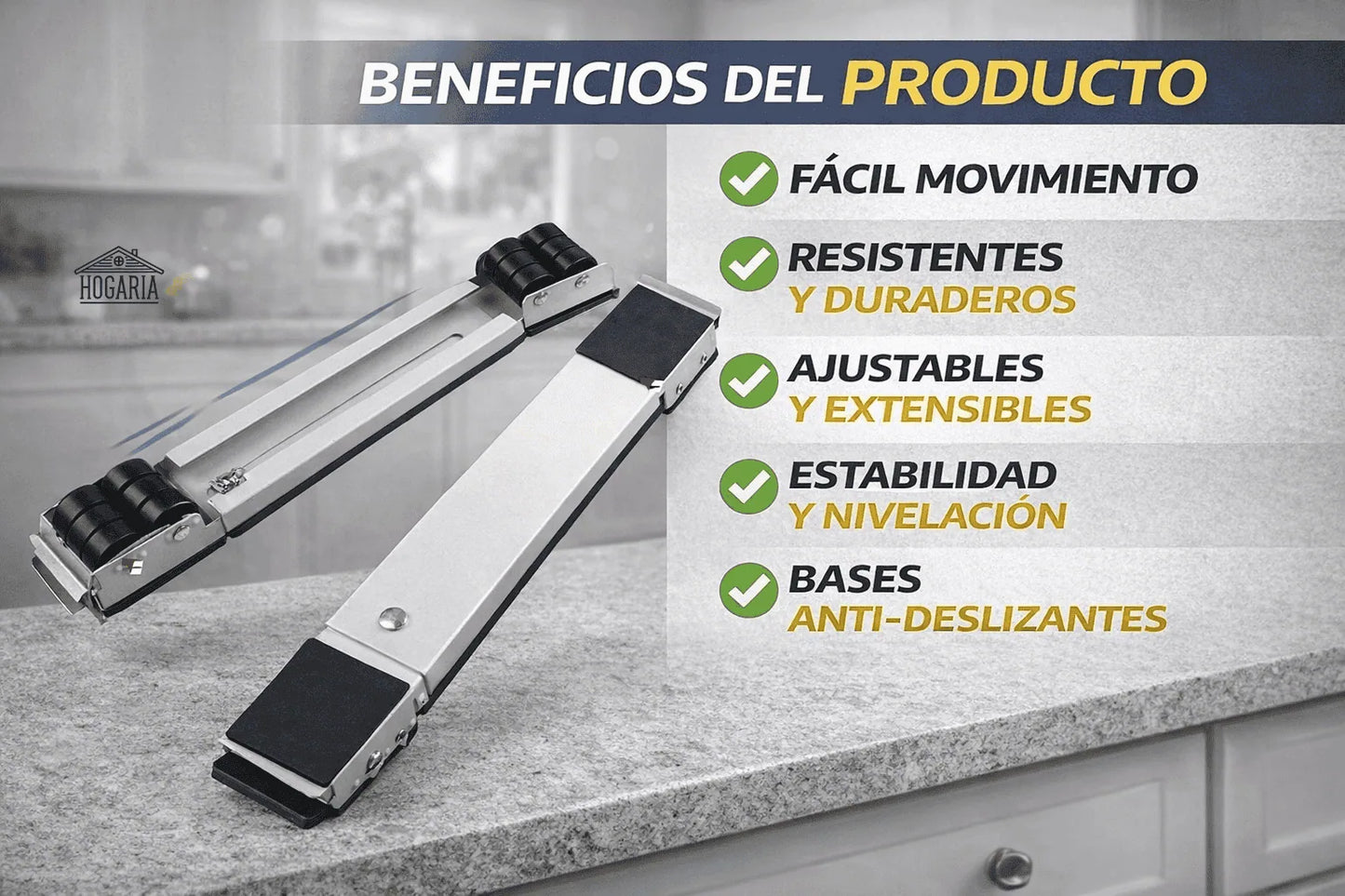 RoldaTech 🧠🛠️ Base Móvil Ajustable para Electrodomésticos 🧼❄️ La solución práctica que cuida tu lavadora y nevera.