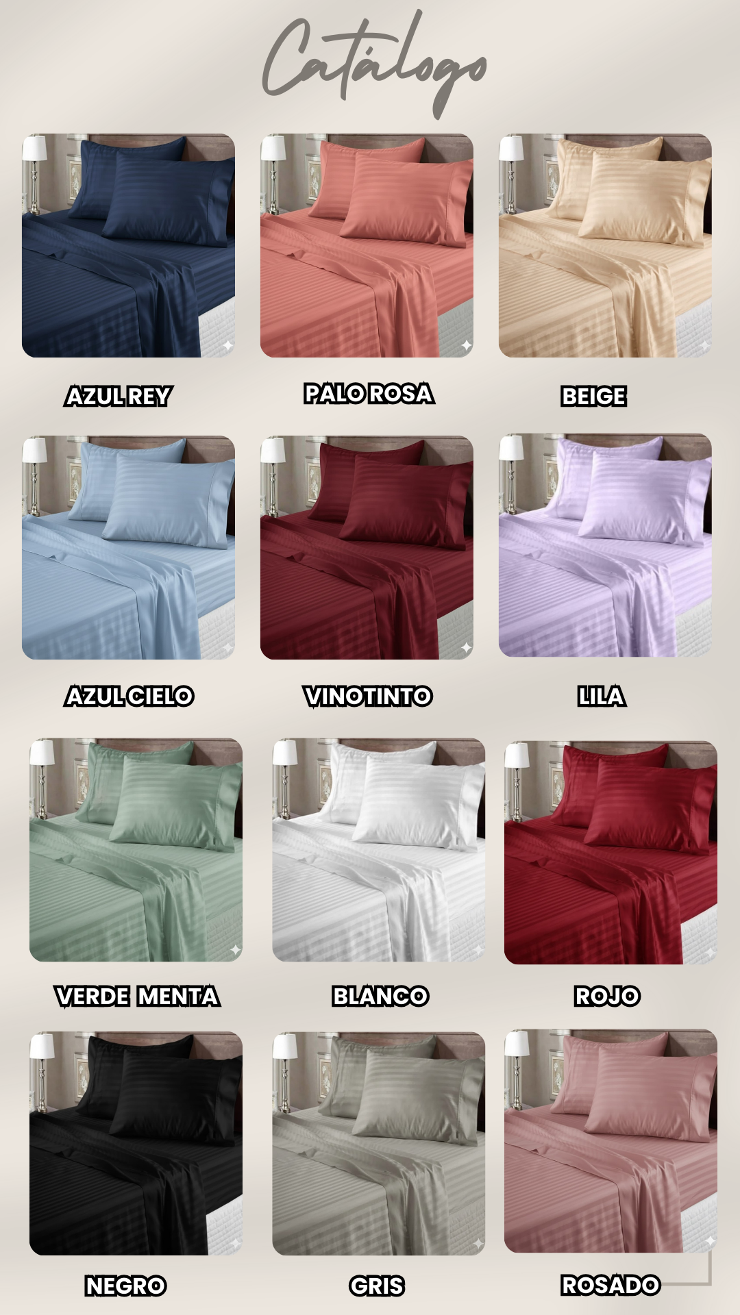 Juego de Sábanas de Algodón Premium